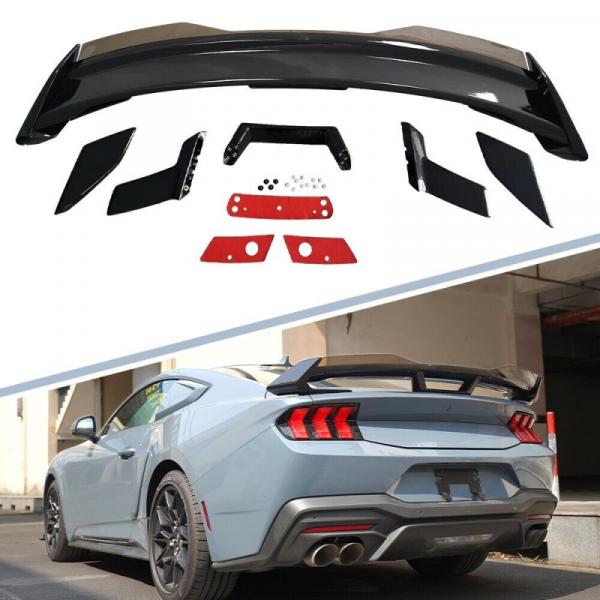 Ford Mustang 2024+ Dark Horse Style Spoiler mit getönter Gurney Flap